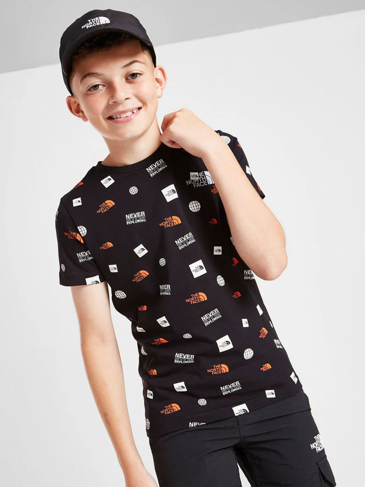 Kids Boy's Printed T-Shirt,Black