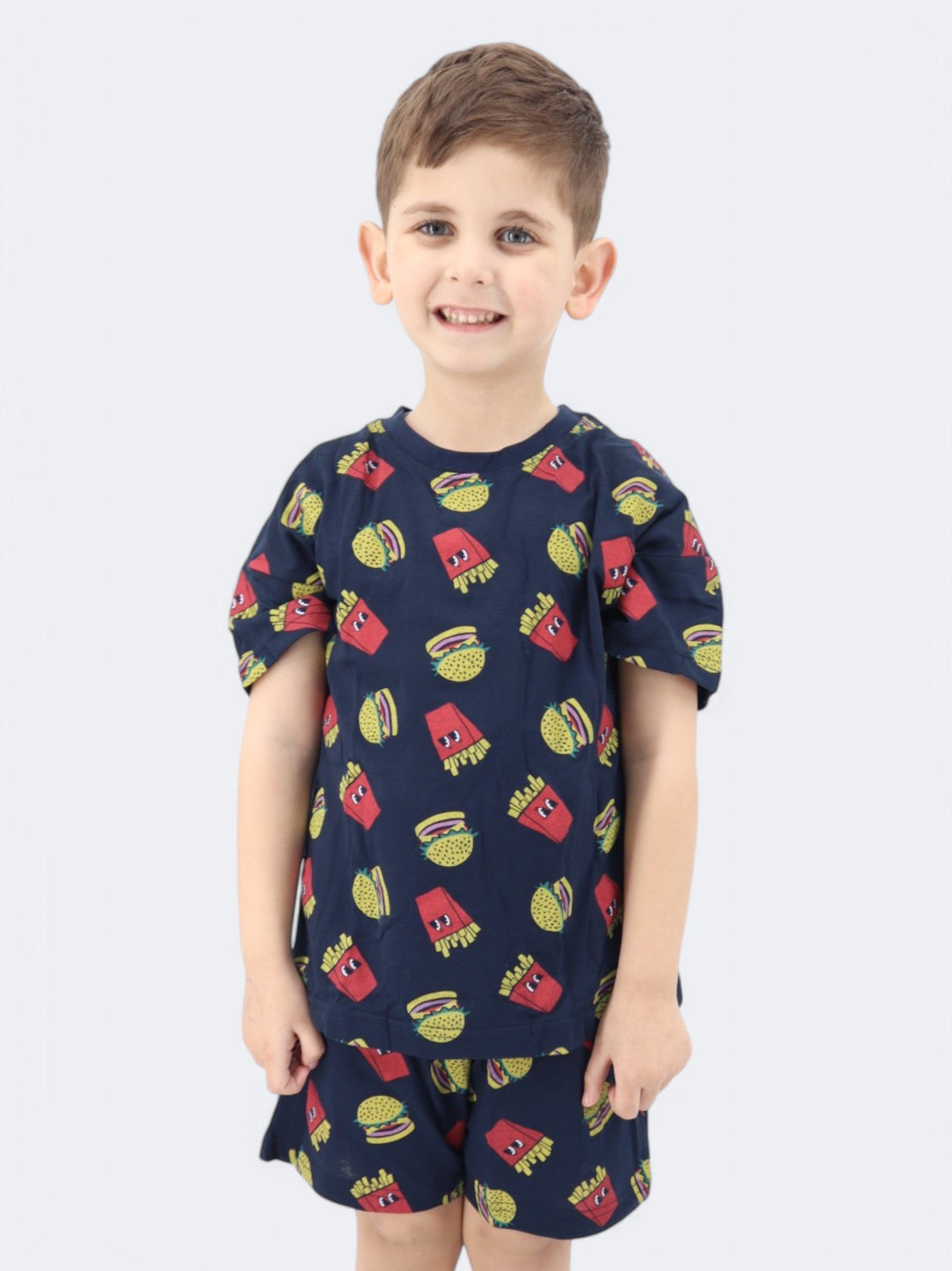 Image for Kids Boy's 2 Pcs Top & Bottom Set,Navy