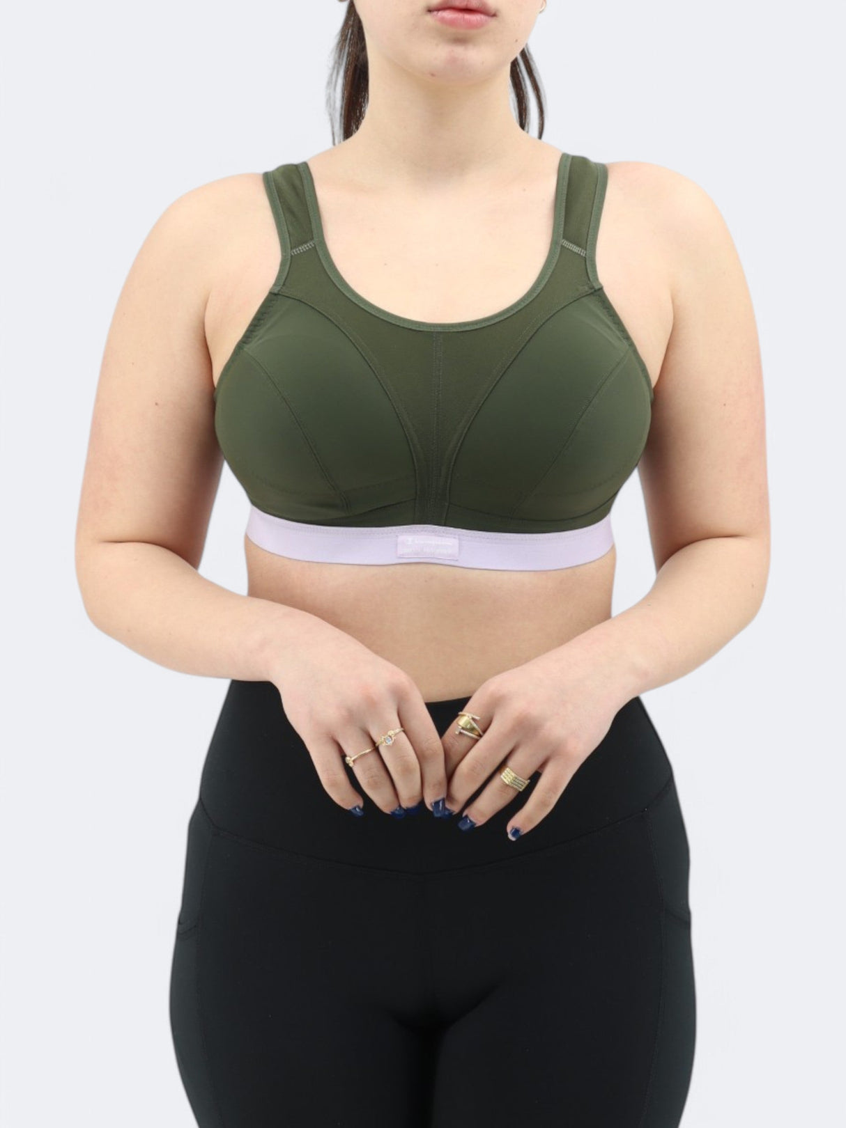Image for Women's Textured Sports Bra,Olive