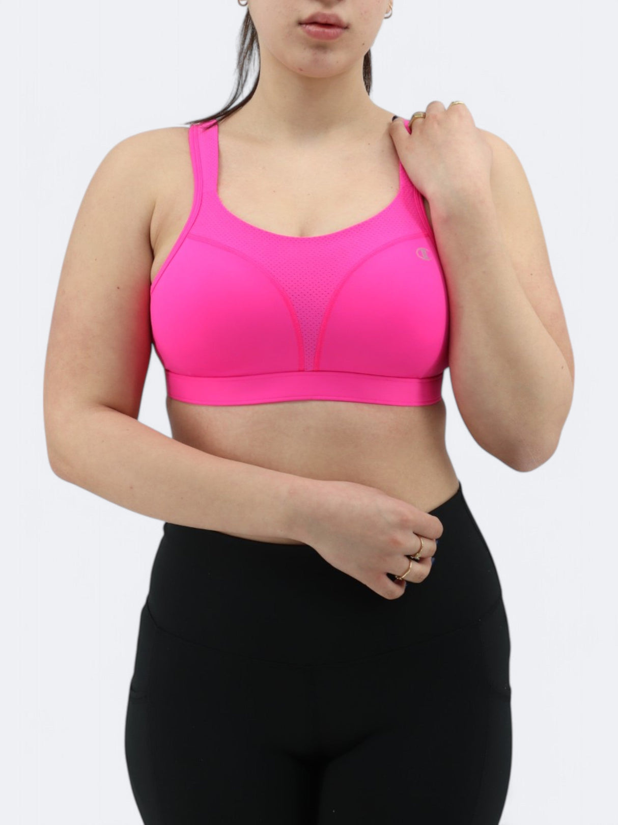 Image for Women's Textured Sports Bra,Pink