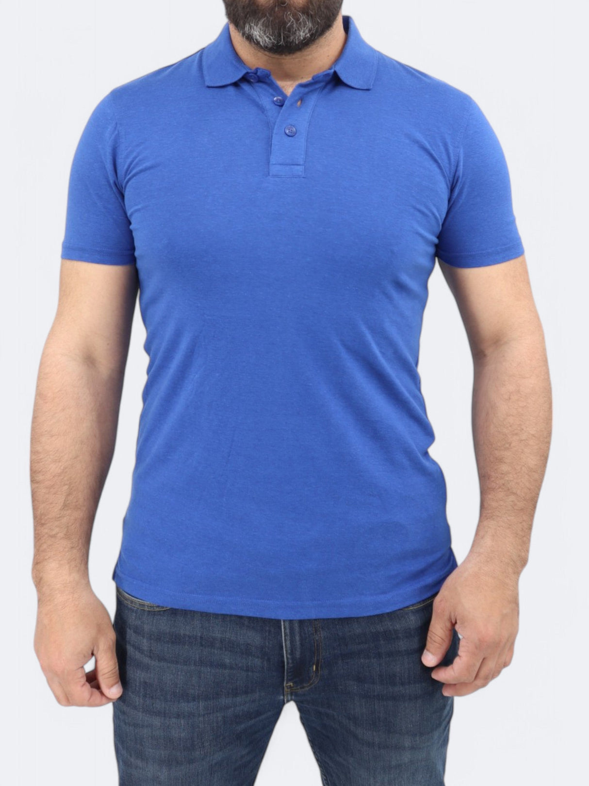 Image for Men's Plain Polo T-Shirt,Blue