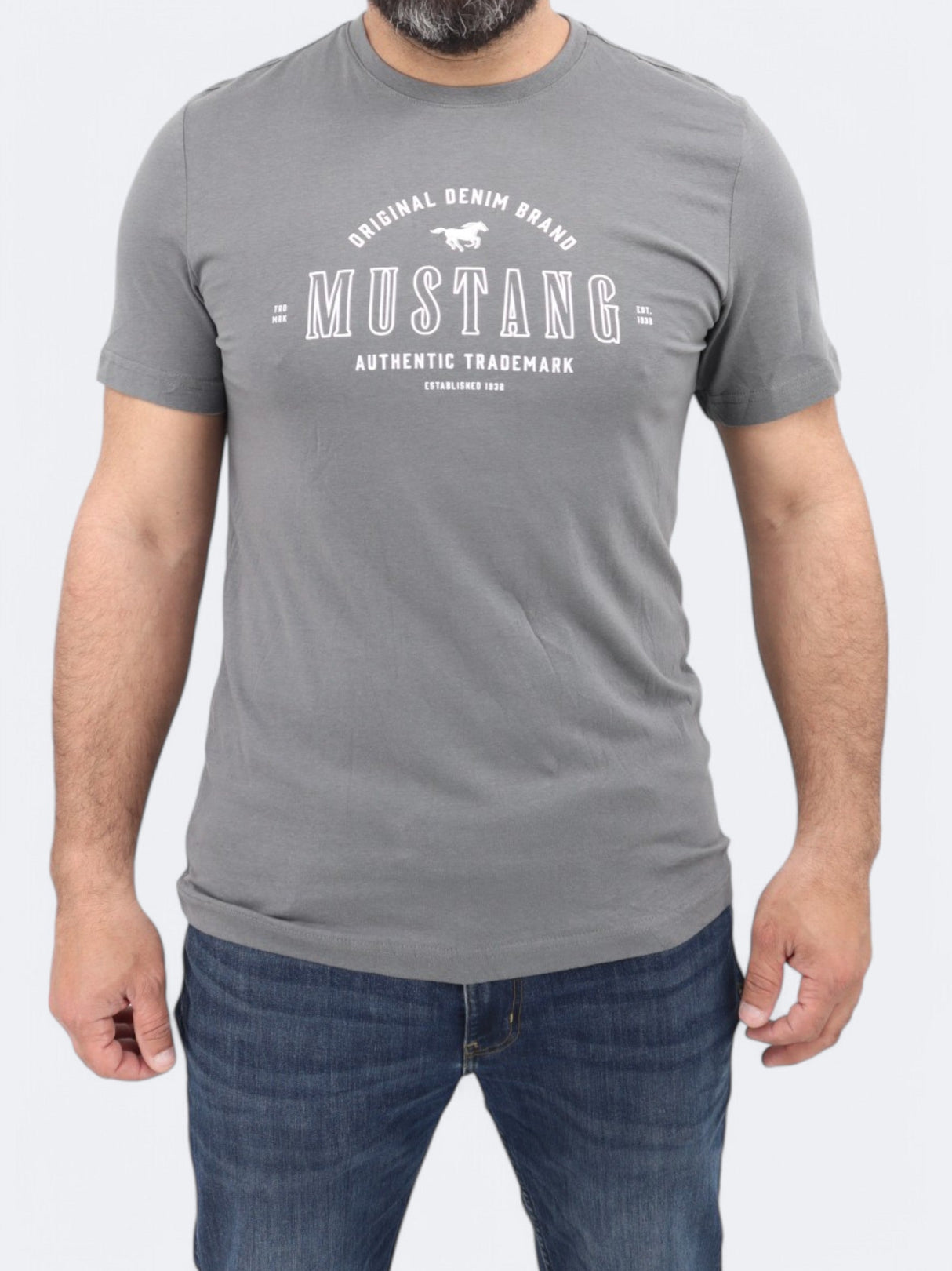 Image for Men's Printed T-Shirt,Grey