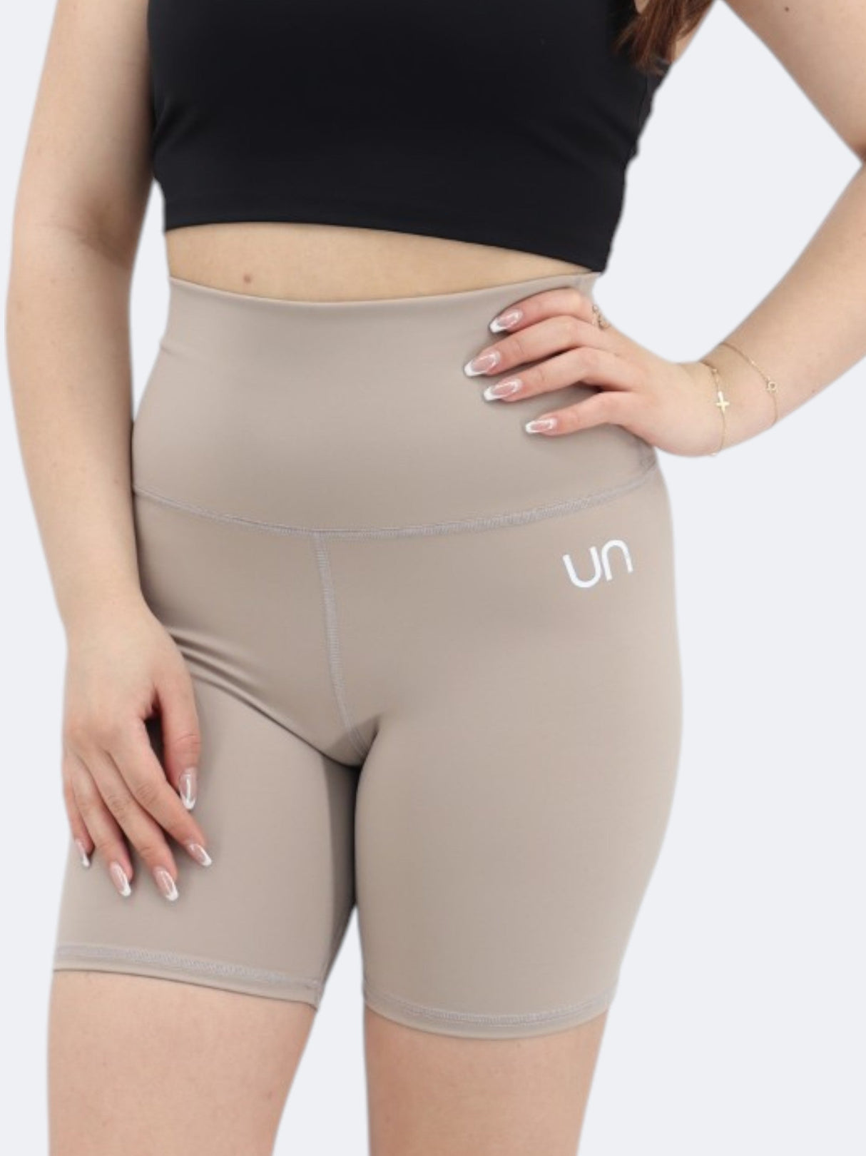 Image for Women's Cropped Short Legging,Beige