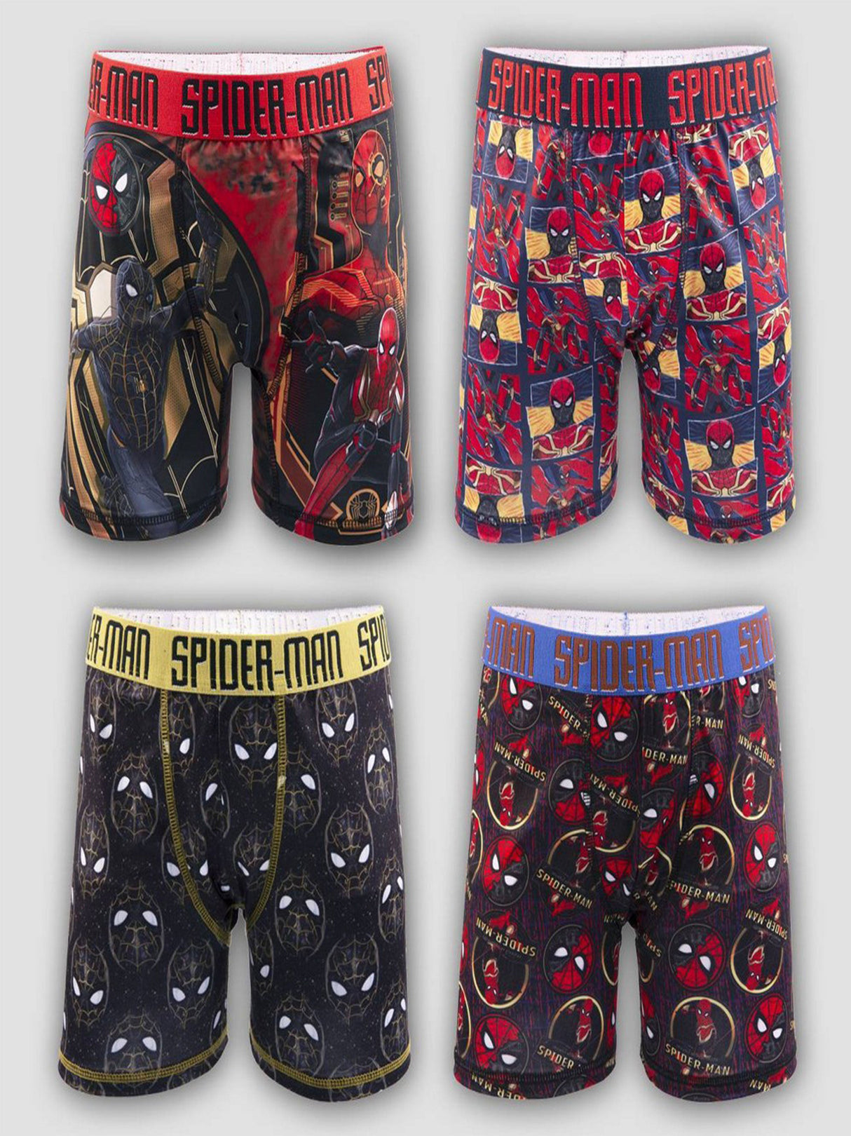 Image for Kids Boy's 4 Pcs Graphic Printed Boxer Briefs Set,Muti