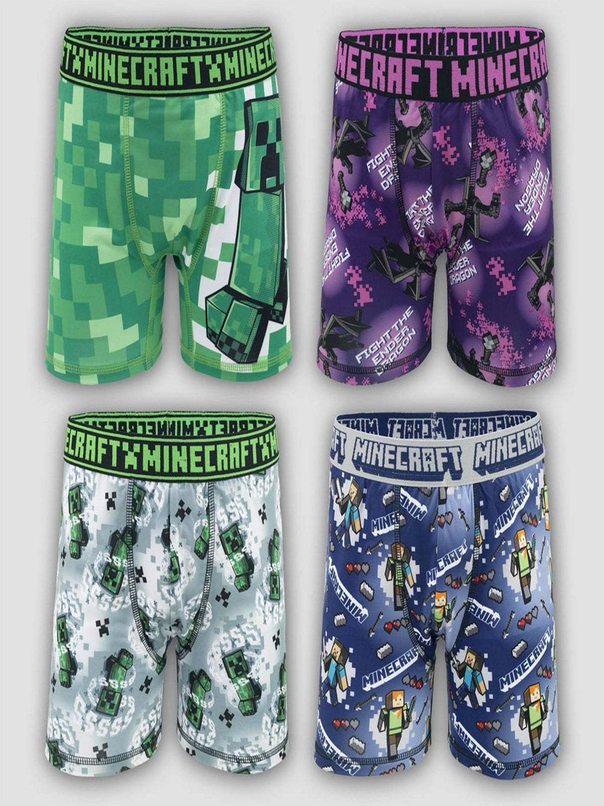 Image for Kids Boy's 4 Pcs Printed Boxer Briefs Set,Multi