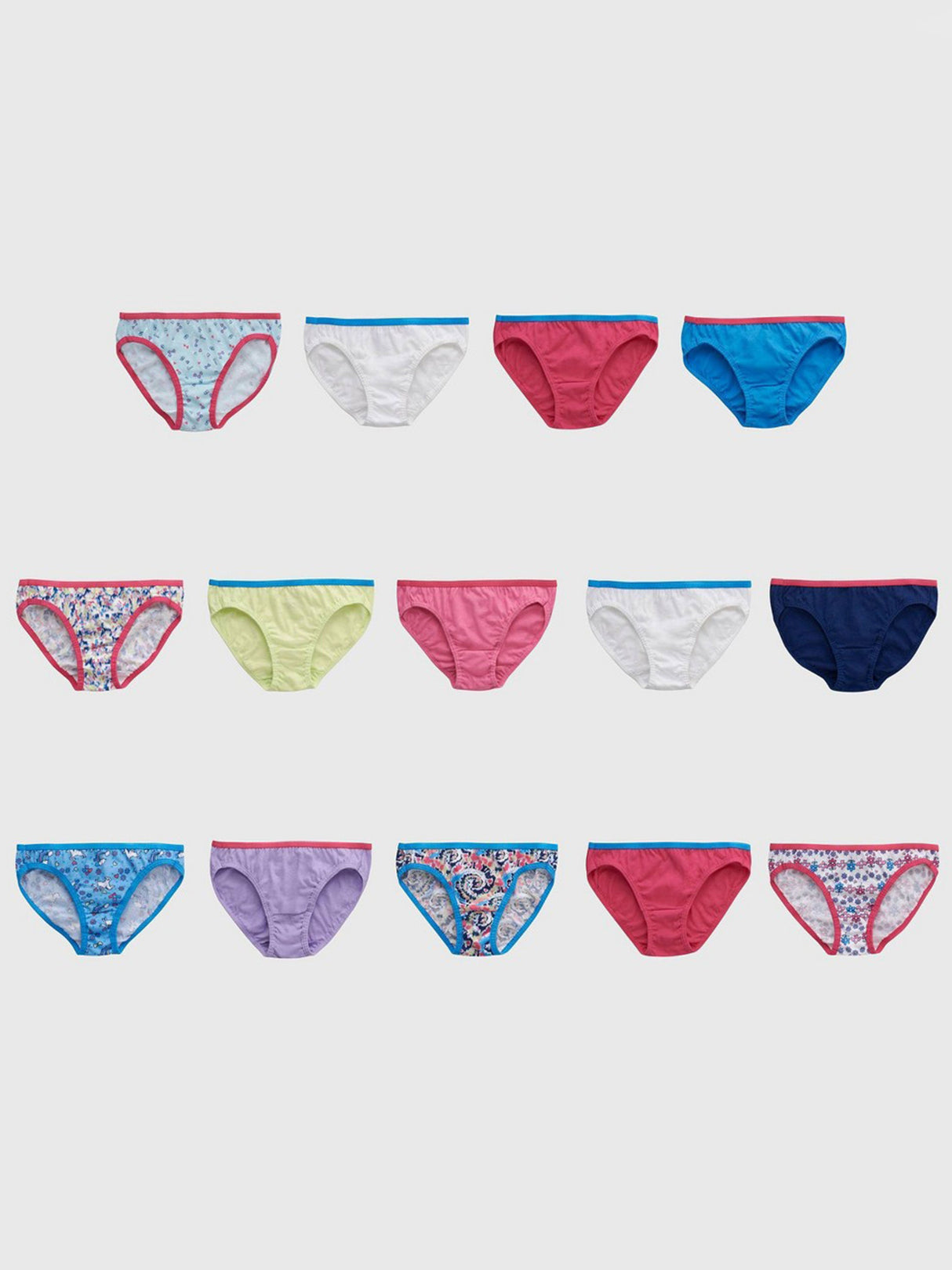 Image for Kids Girl's 14 Pcs Underwear Bikinis Set,Multi