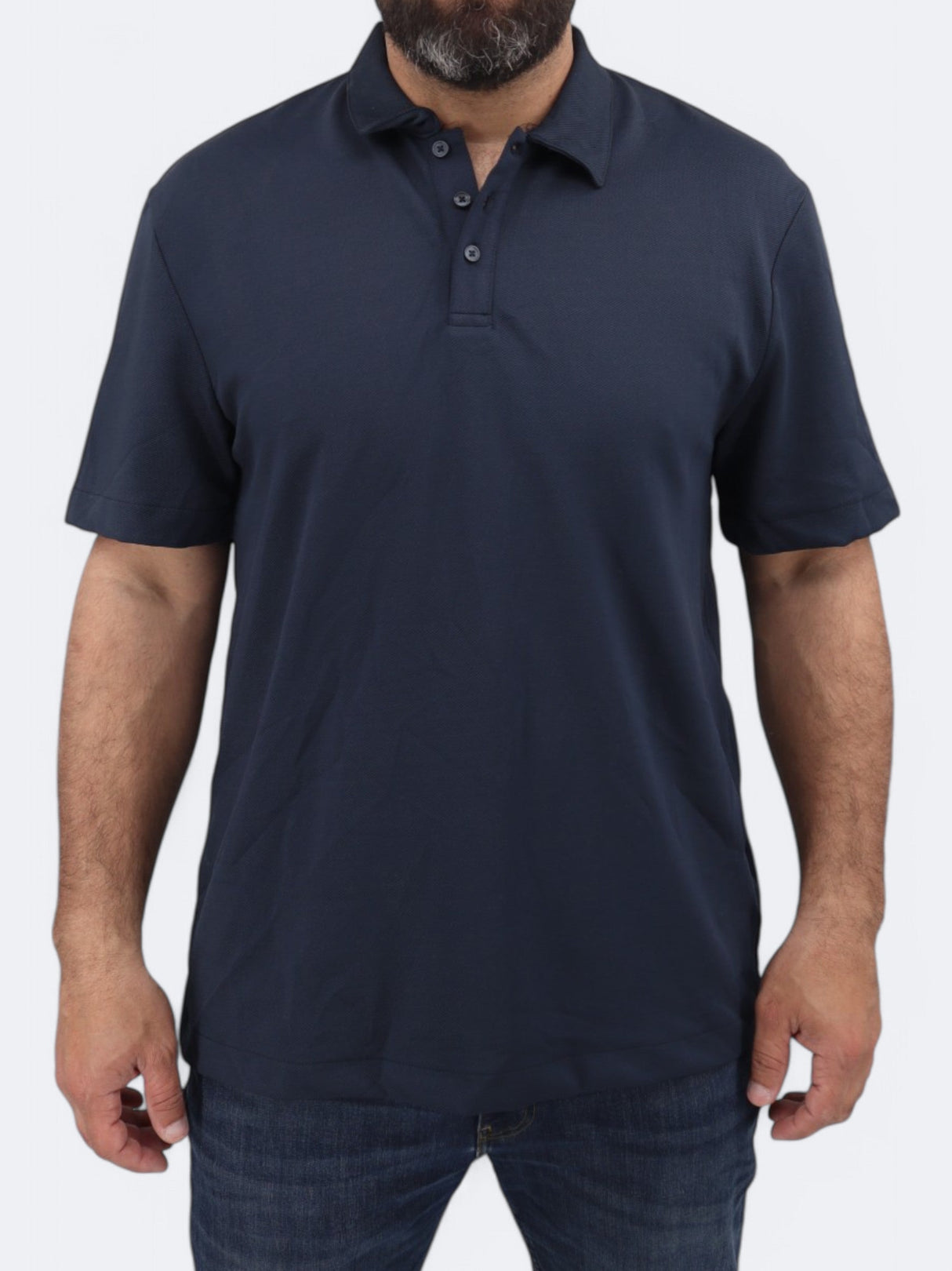 Image for Men's Plain Polo T-Shirt,Navy