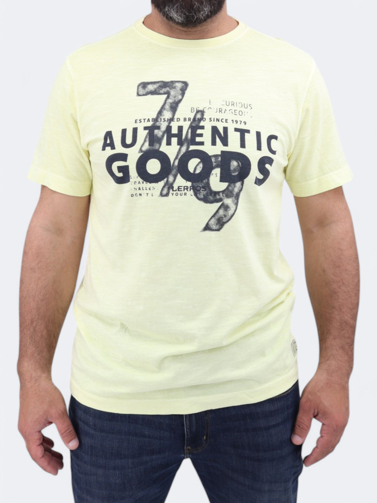 Image for Men's Printed T-Shirt,Yellow