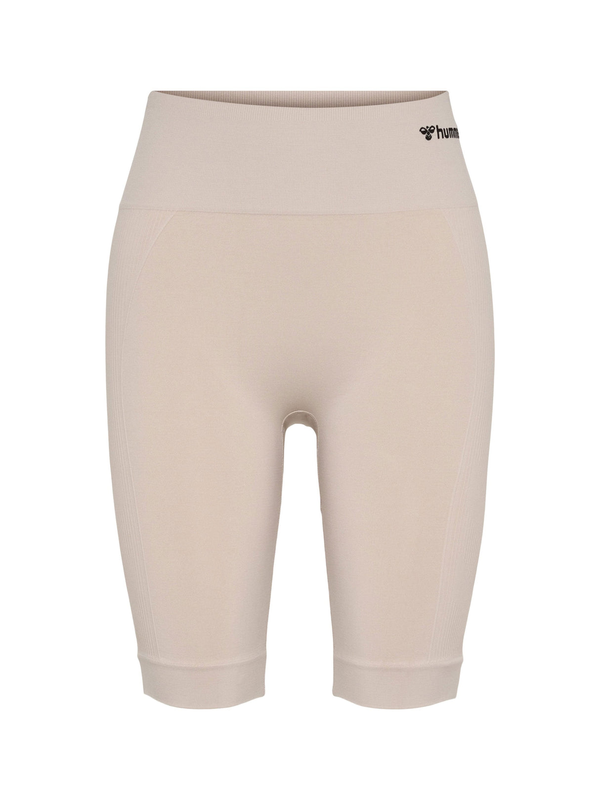 Image for Women's Brand Logo Embroidered Biker Short,Beige