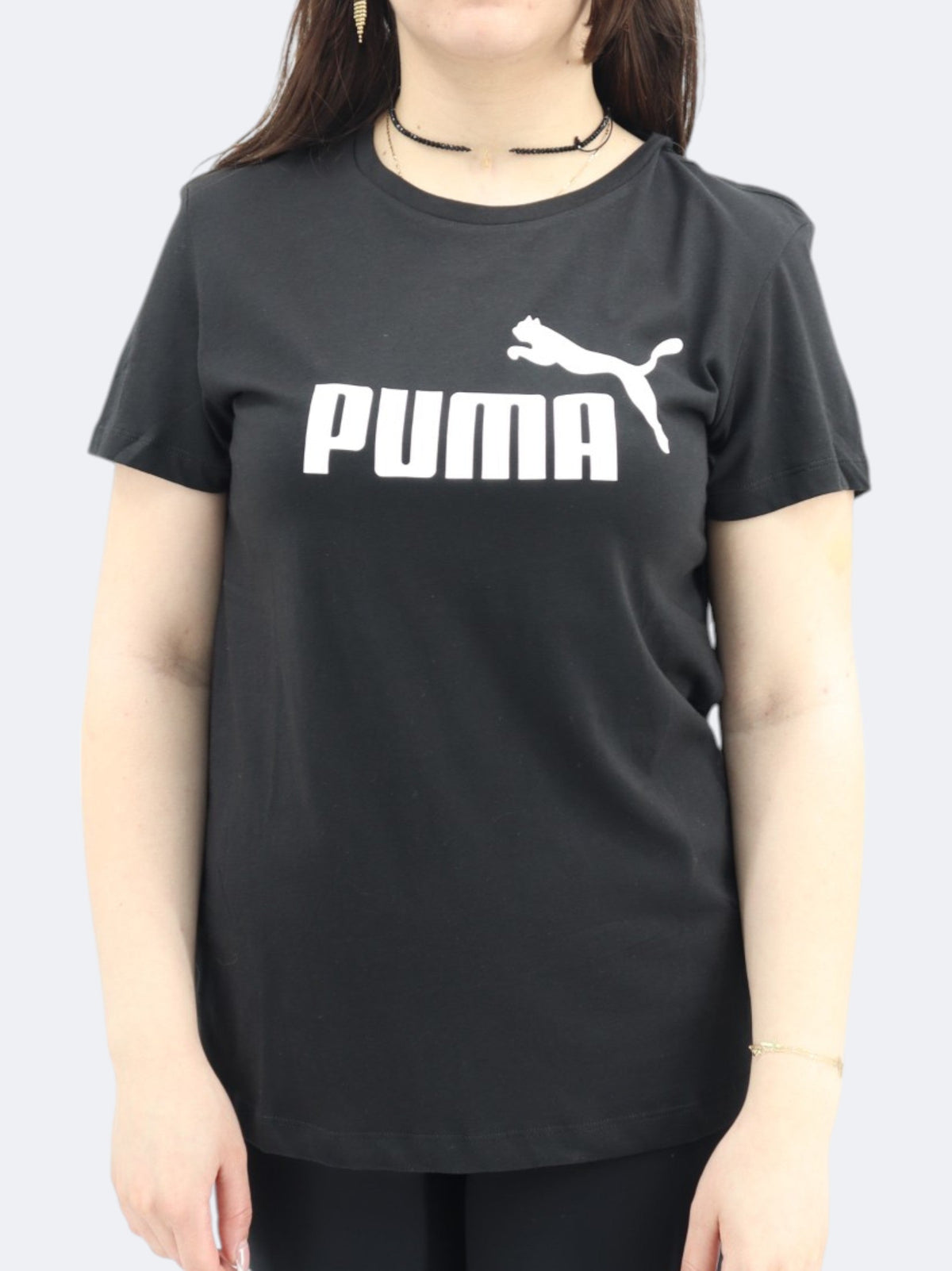 Image for Women's Brand Logo Printed T-Shirt,Black
