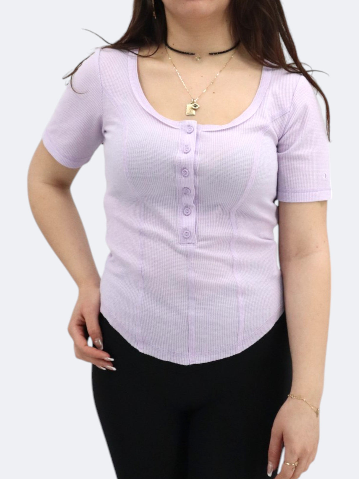 Image for Women's Textured Top,Lilac