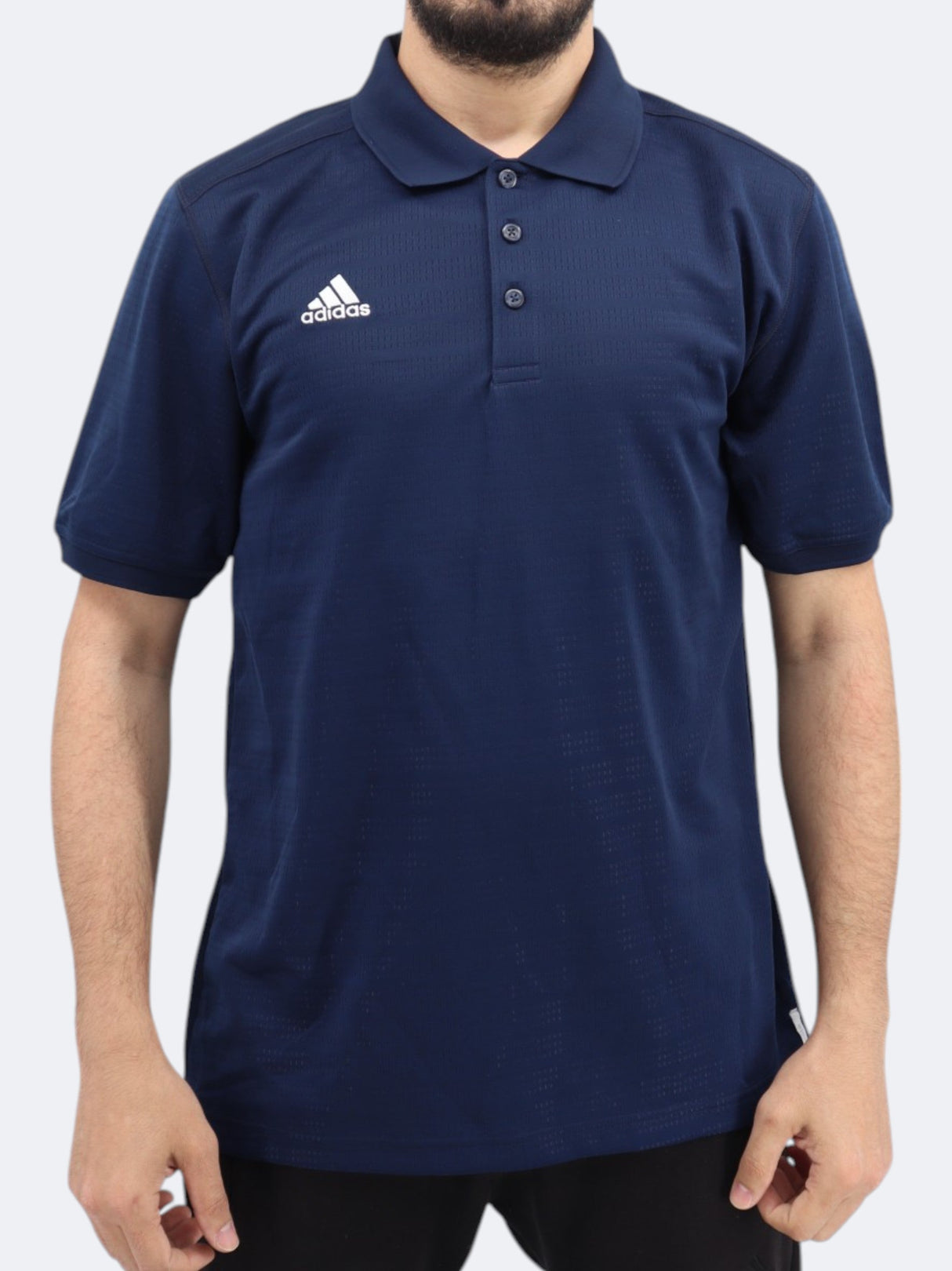 Image for Men's Brand Logo Printed Sports Polo T-Shirt,Navy