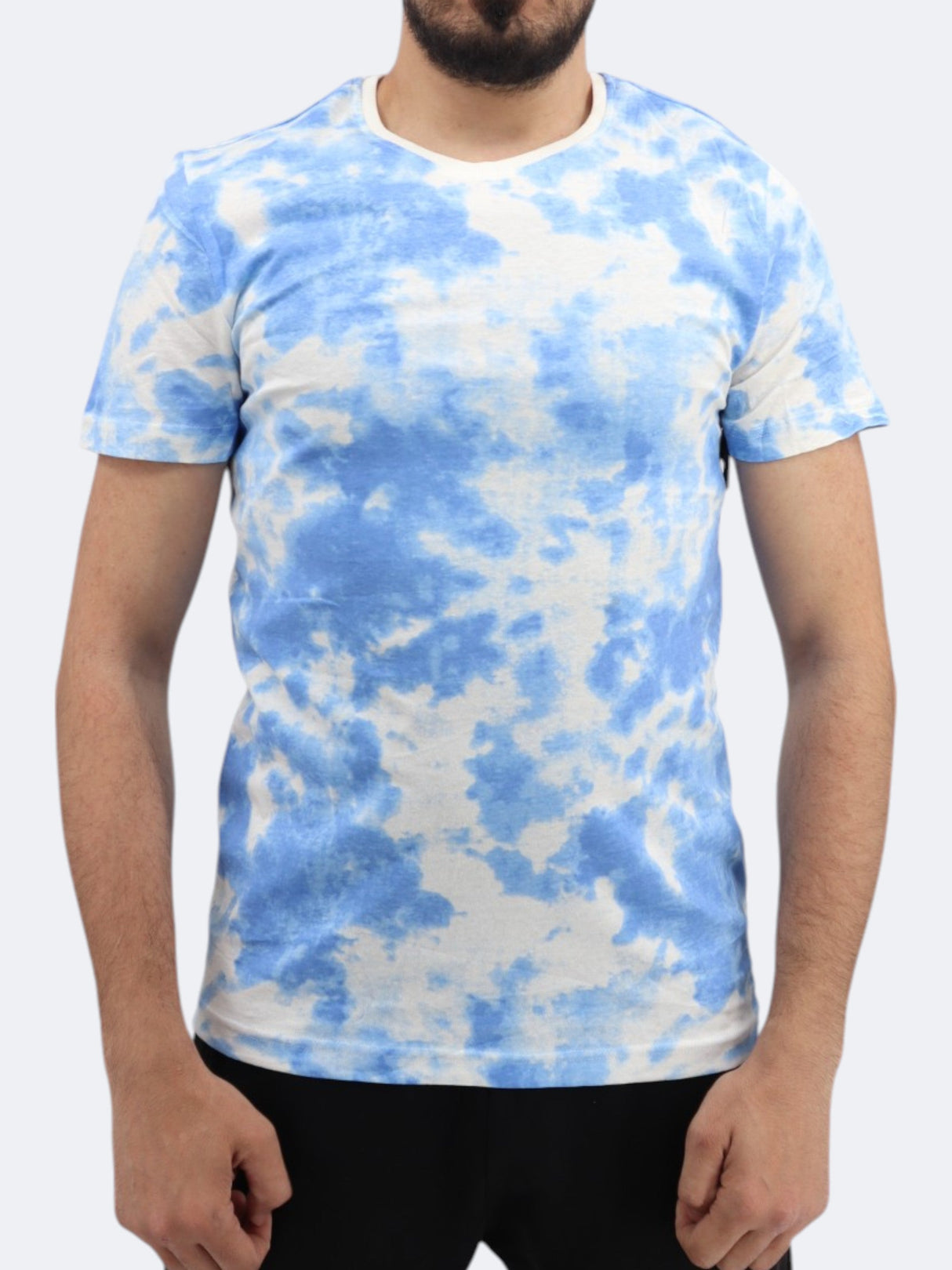 Image for Men's Tie Dye T-Shirt,Blue/White