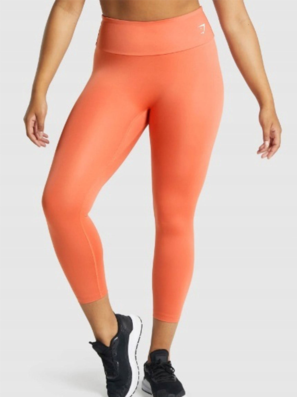Image for Women's Brand Logo Printed Leggings,Orange