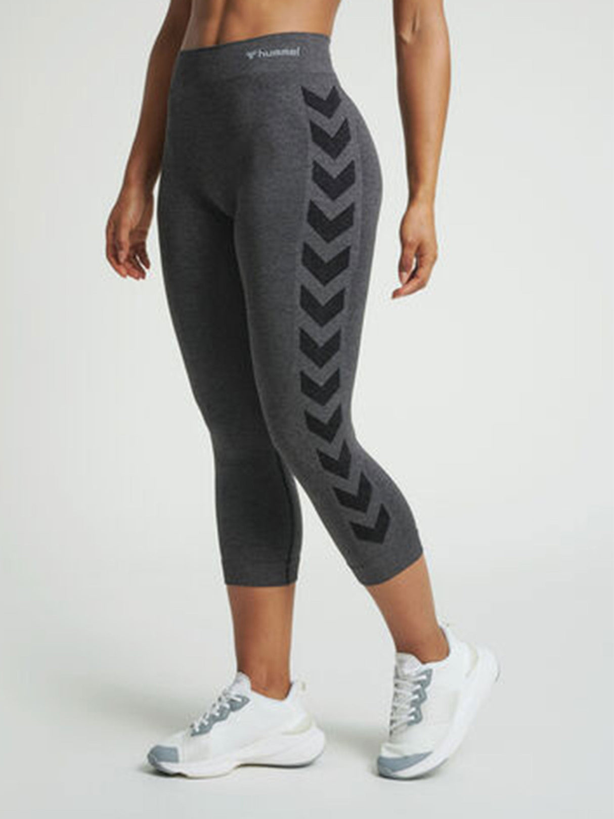 Image for Women's Side Ribbed Leggings,Dark Grey