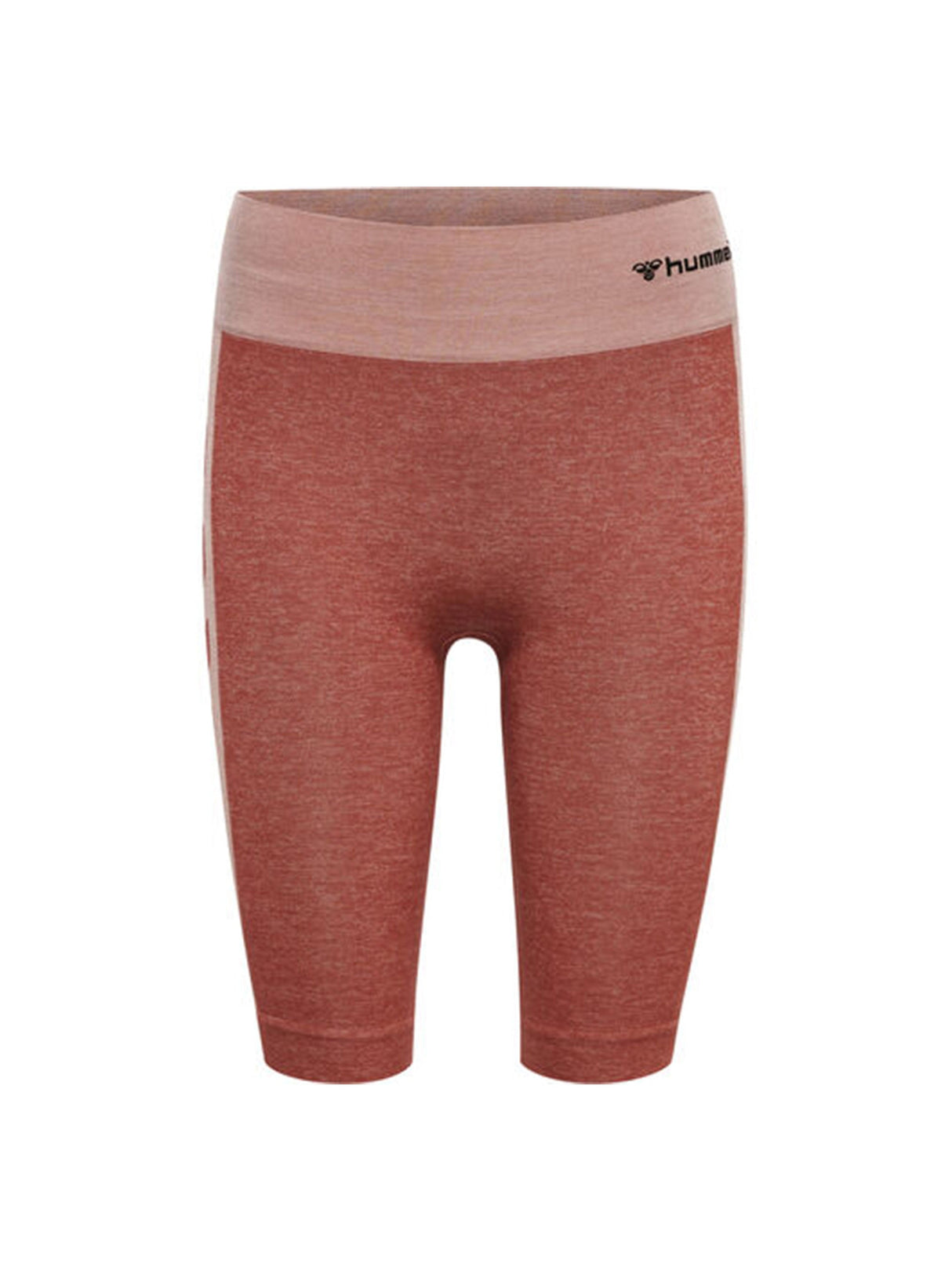 Image for Women's Side Ribbed Short Leggings,Brick