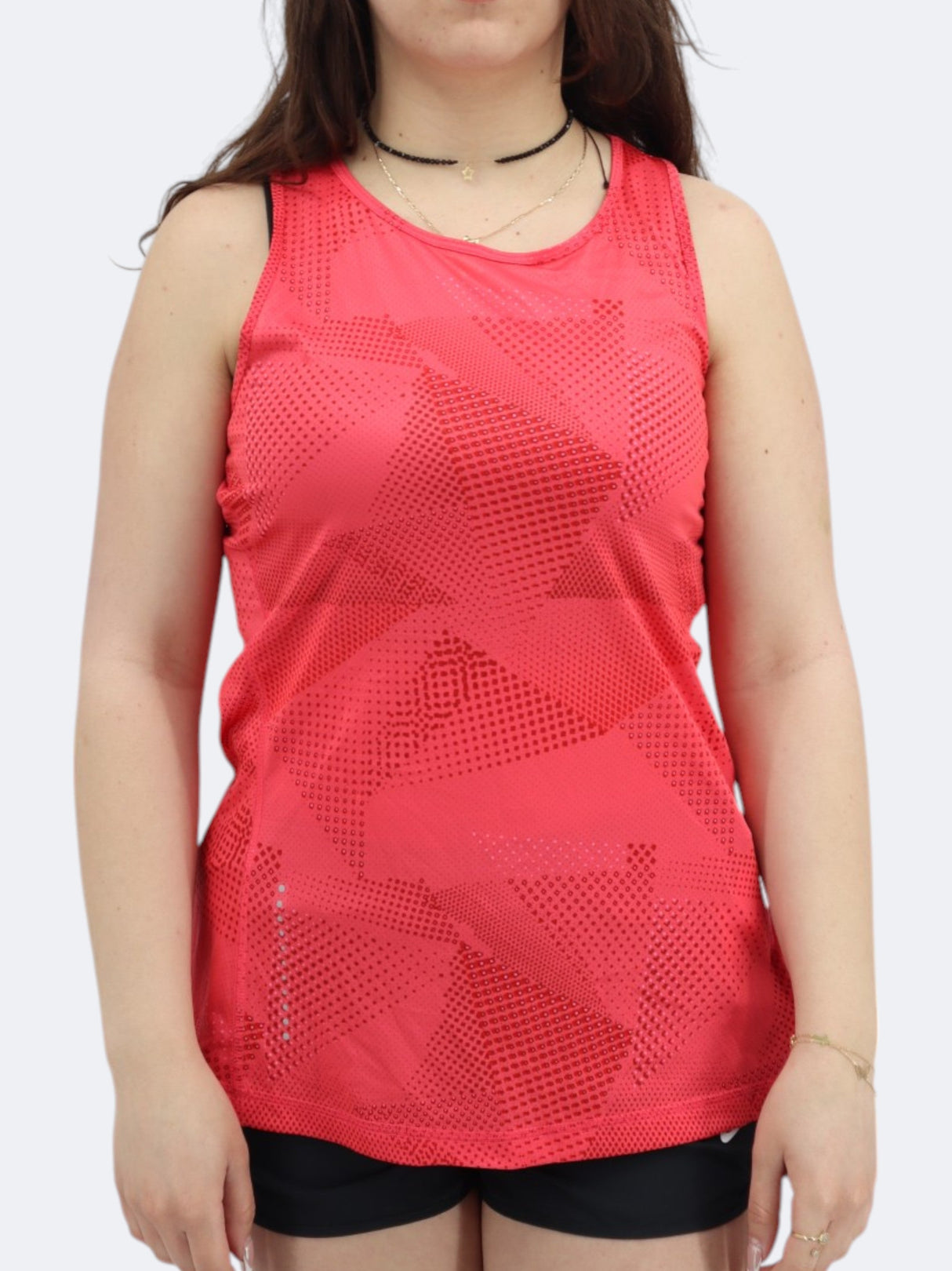 Image for Women's Printed Sports Tank Top,Red