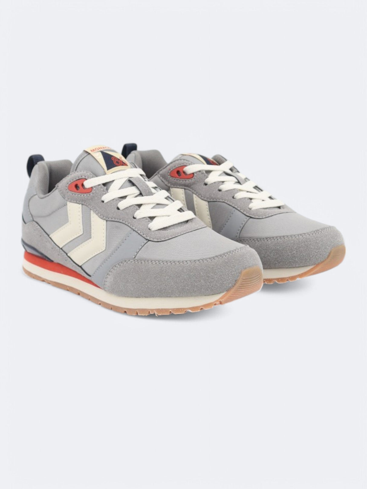 Image for Men's Brand Logo Patched Sneakers,Grey