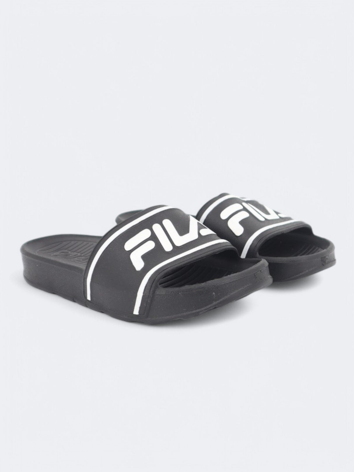 Image for Kid's Boy's Printed Slippers,Black