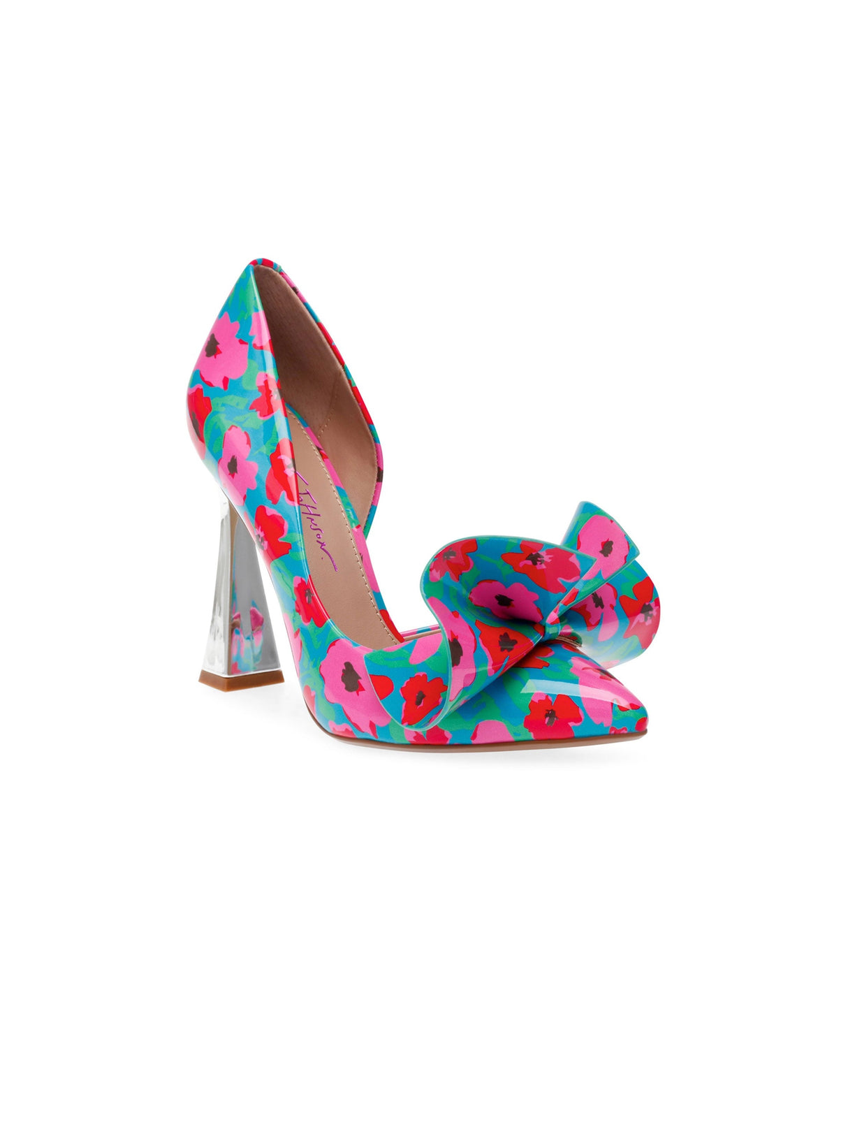 Image for Women's Floral Printed High Heeled Shoes,Multi