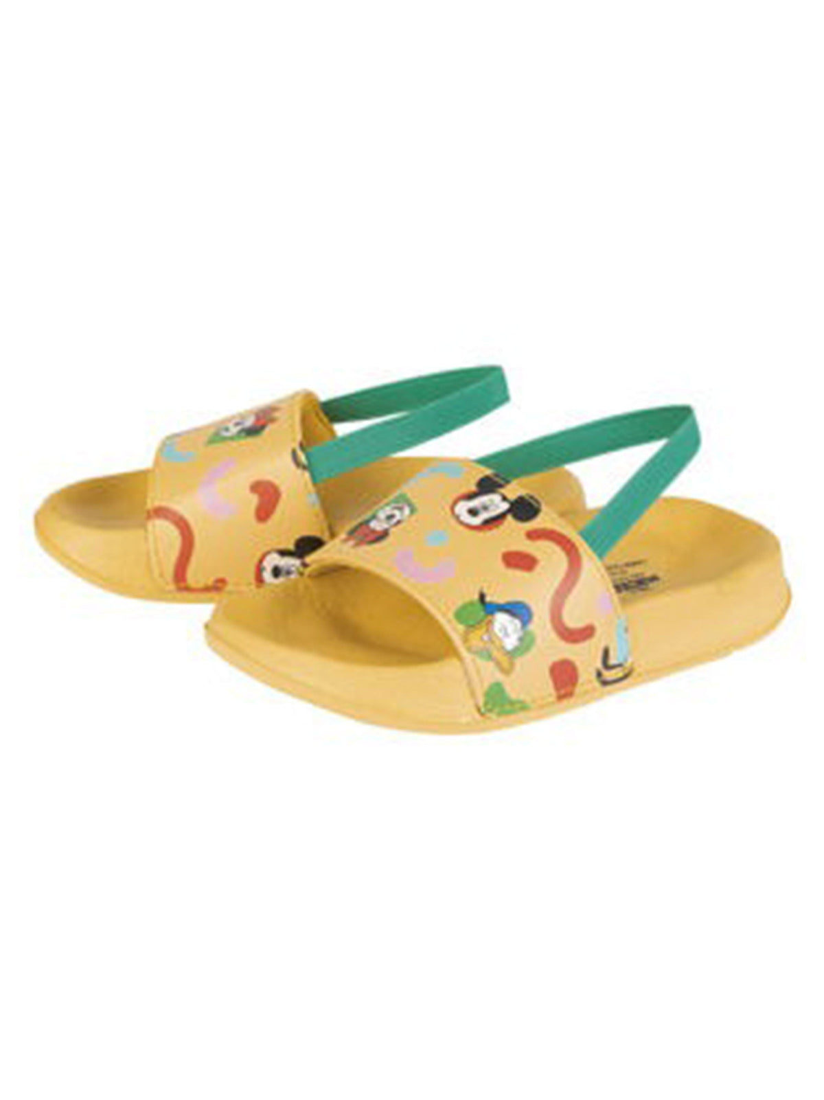 Image for Kids Girl's Graphic Printed Slippers,Yellow