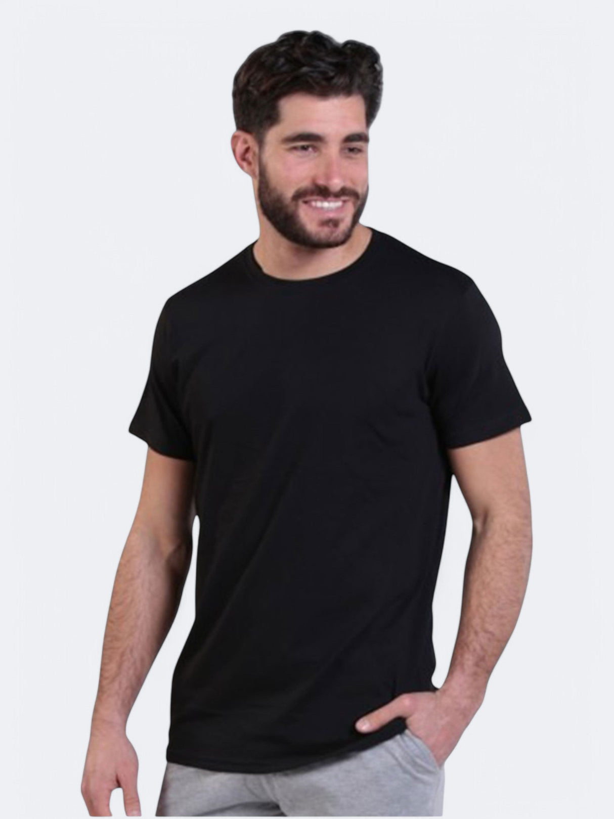 Image for Men's Plain T-Shirt,Black