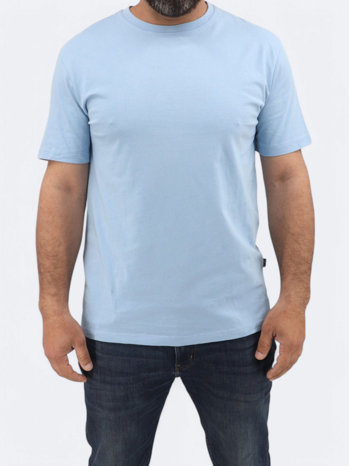 Image for Men's Plain T-Shirt,Blue