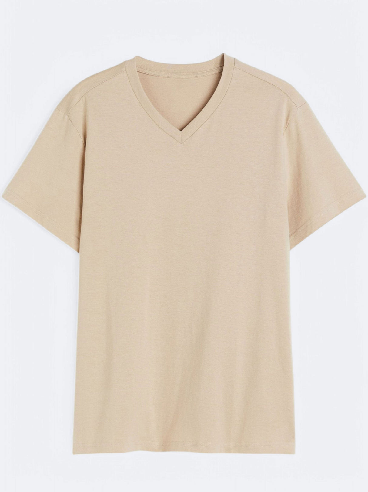 Image for Men's Plain T-Shirt,Beige