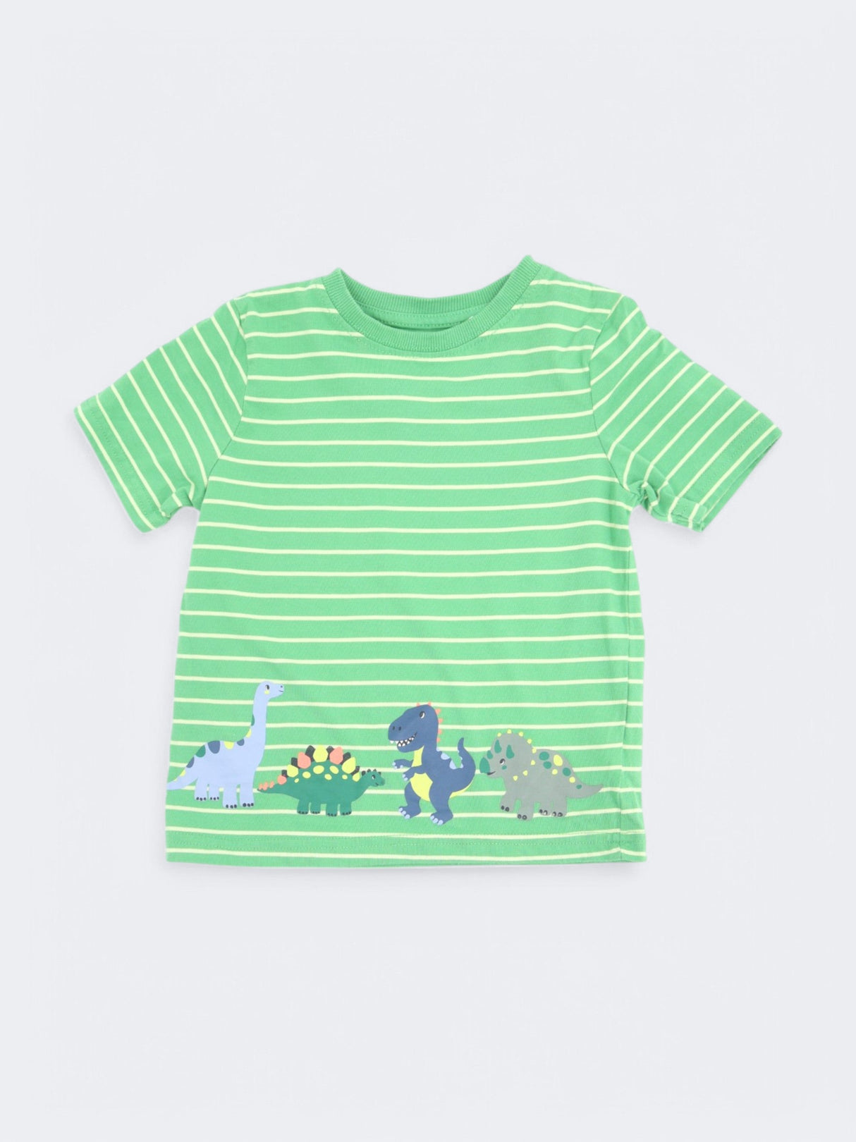 Image for Kid's Boy's Striped Printed T-Shirt,Green