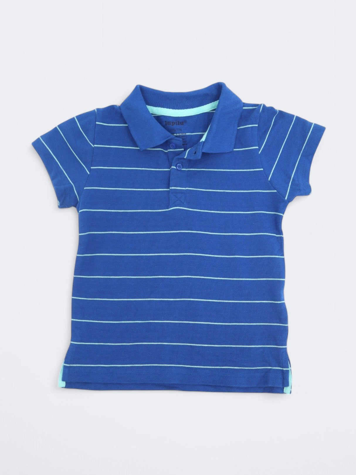 Image for Kid's Boy's Striped Polo T-Shirt,Blue