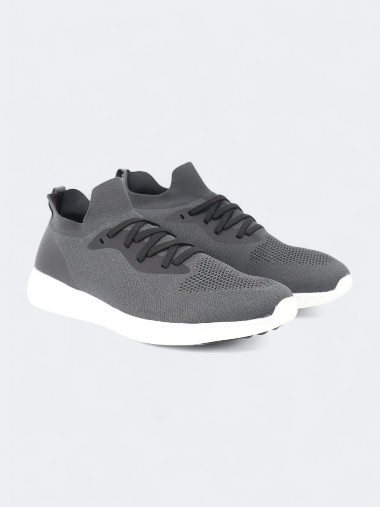 Image for Men's Textured Running Shoes,Dark Grey