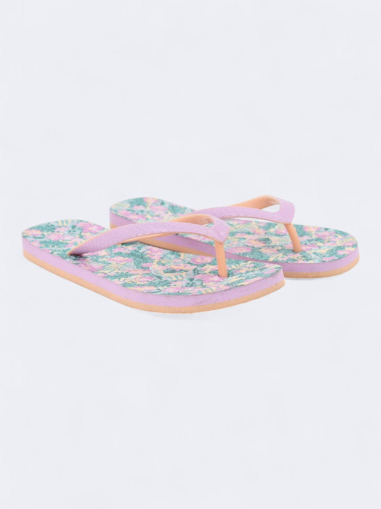 Image for Women's Floral Printed Slippers,Purple
