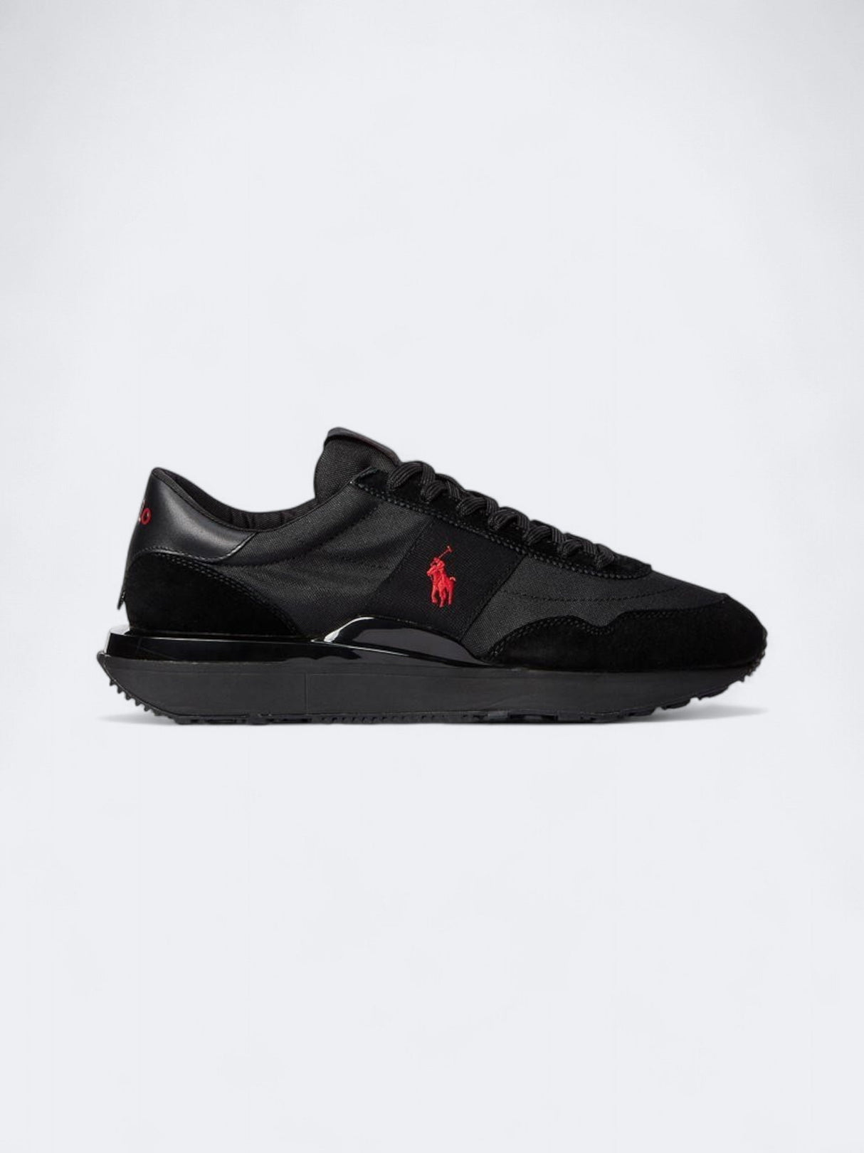 Image for Men's Brand Logo Patched Sneakers,Black