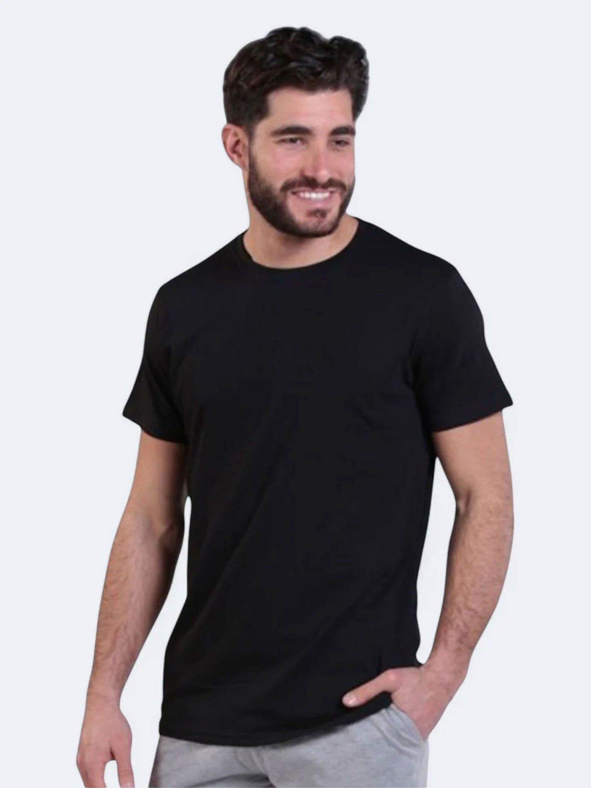 Men's Plain T-Shirt,Black