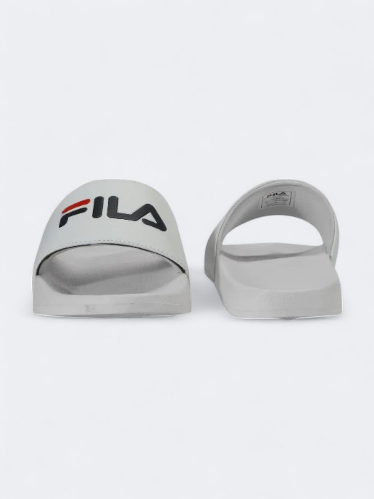 Image for Women's Brand Logo Printed Slippers,White