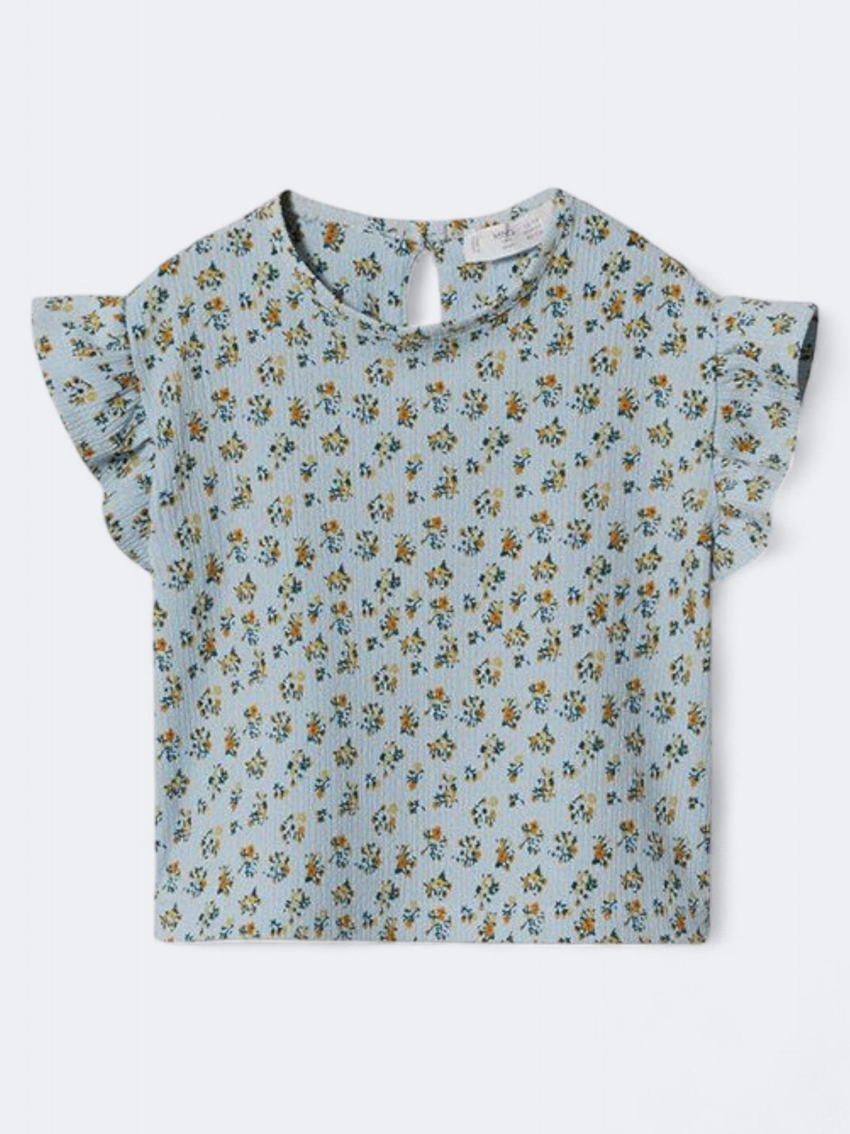 Image for Kid's Girl's Floral Printed T-Shirt,Light Blue