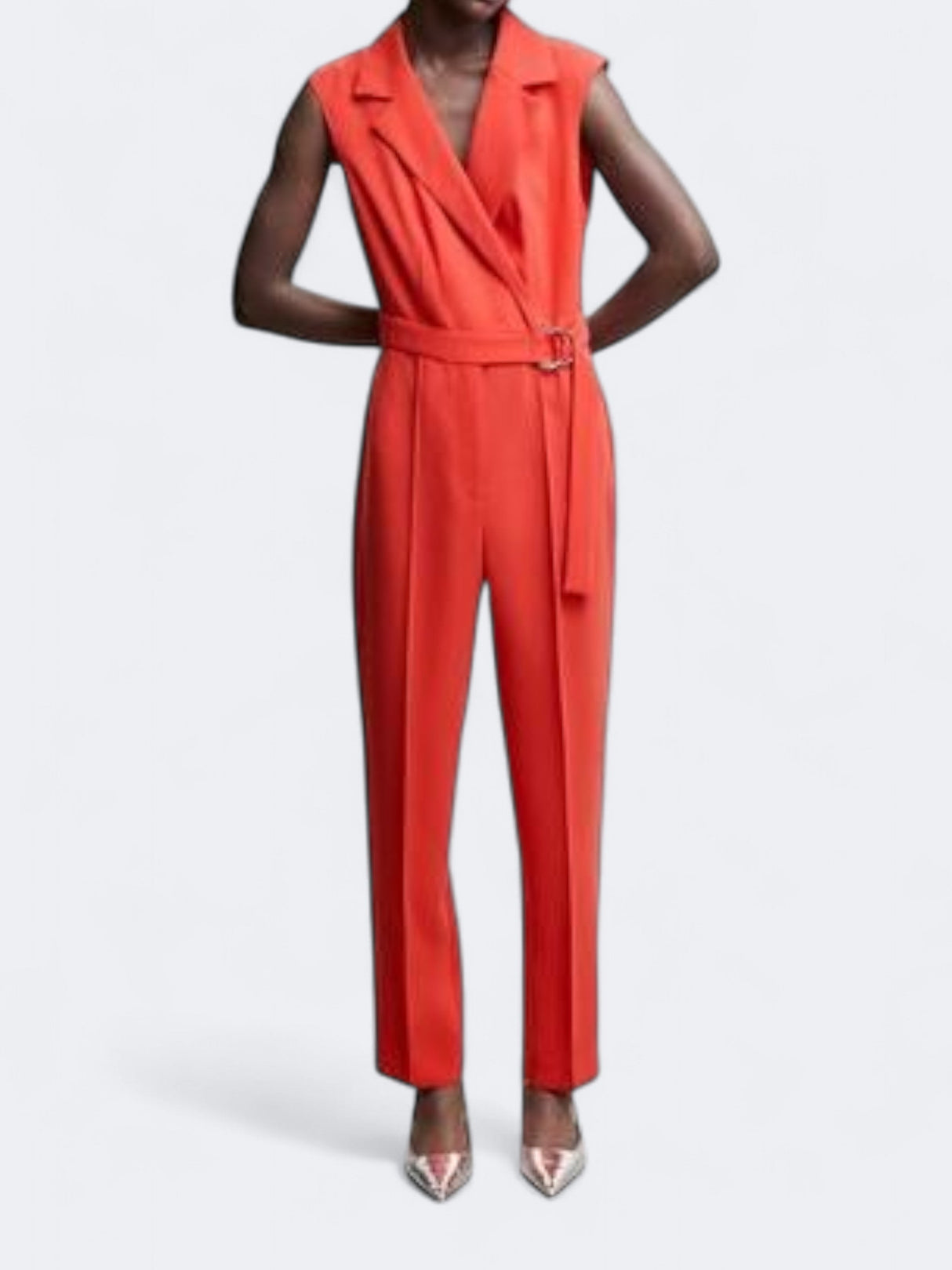 Image for Women's Plain Candela Jumpsuit,Orange