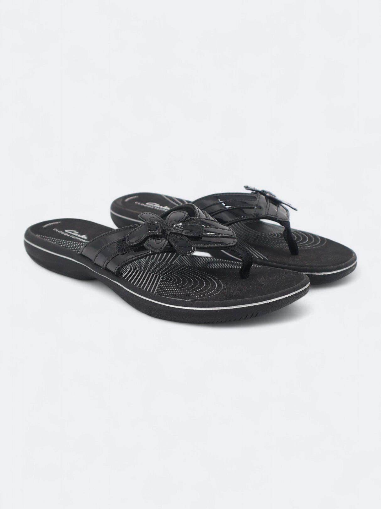 Image for Women's Glossy Slippers,Black