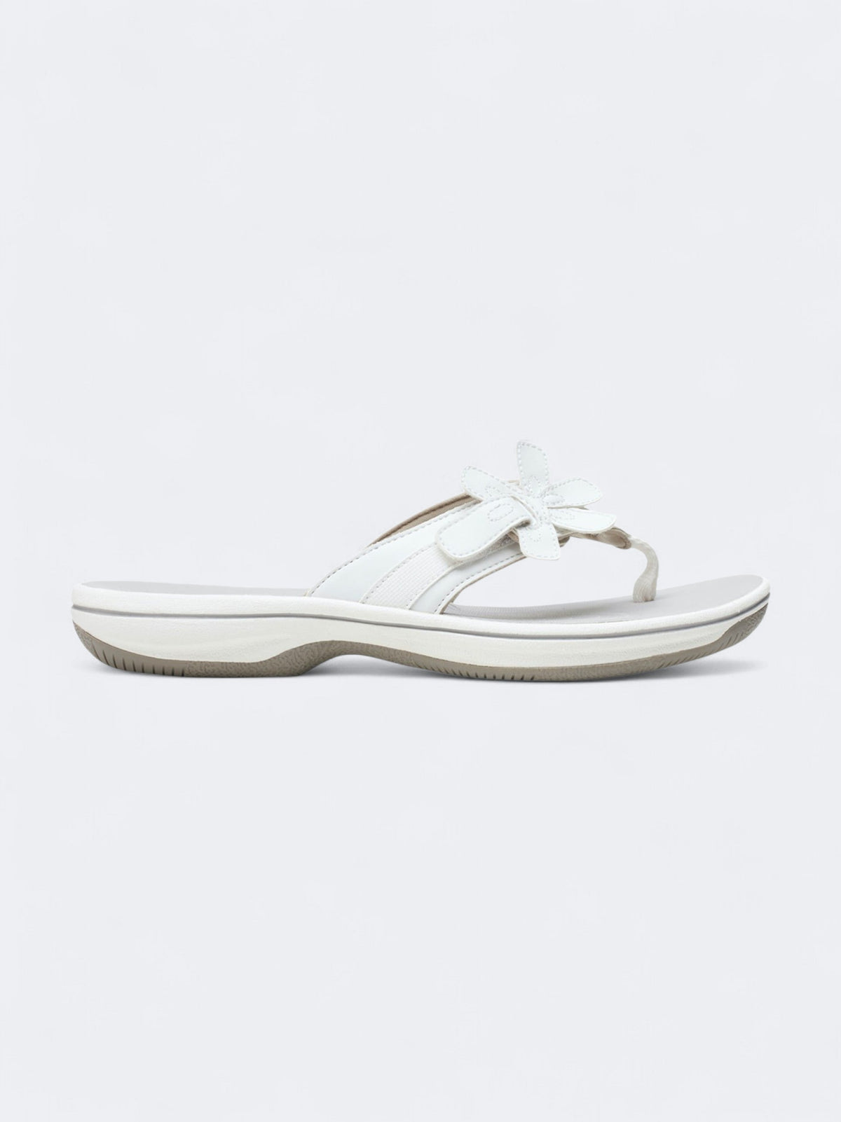 Image for Women's Textured Cloudsteppers Brinkley Flora Slippers,White