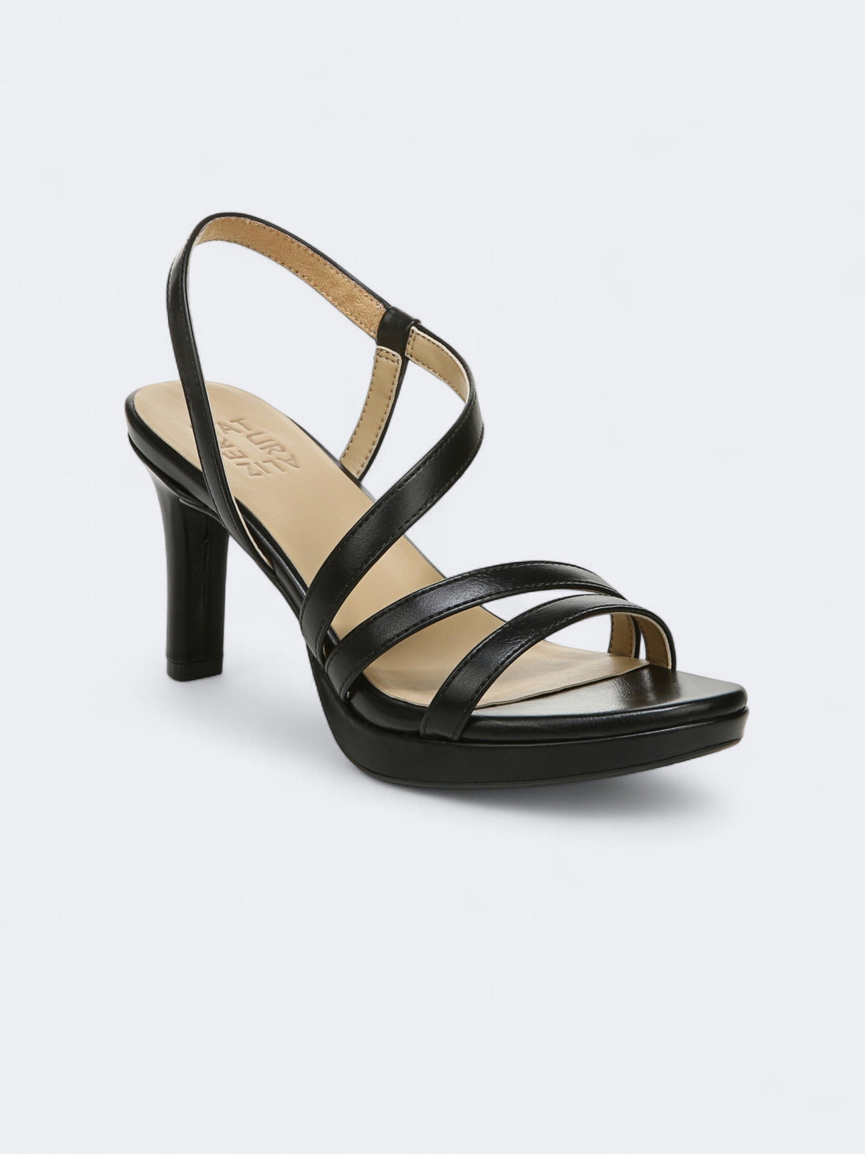 Image for Women's Plain Strappy Dress Sandals,Black