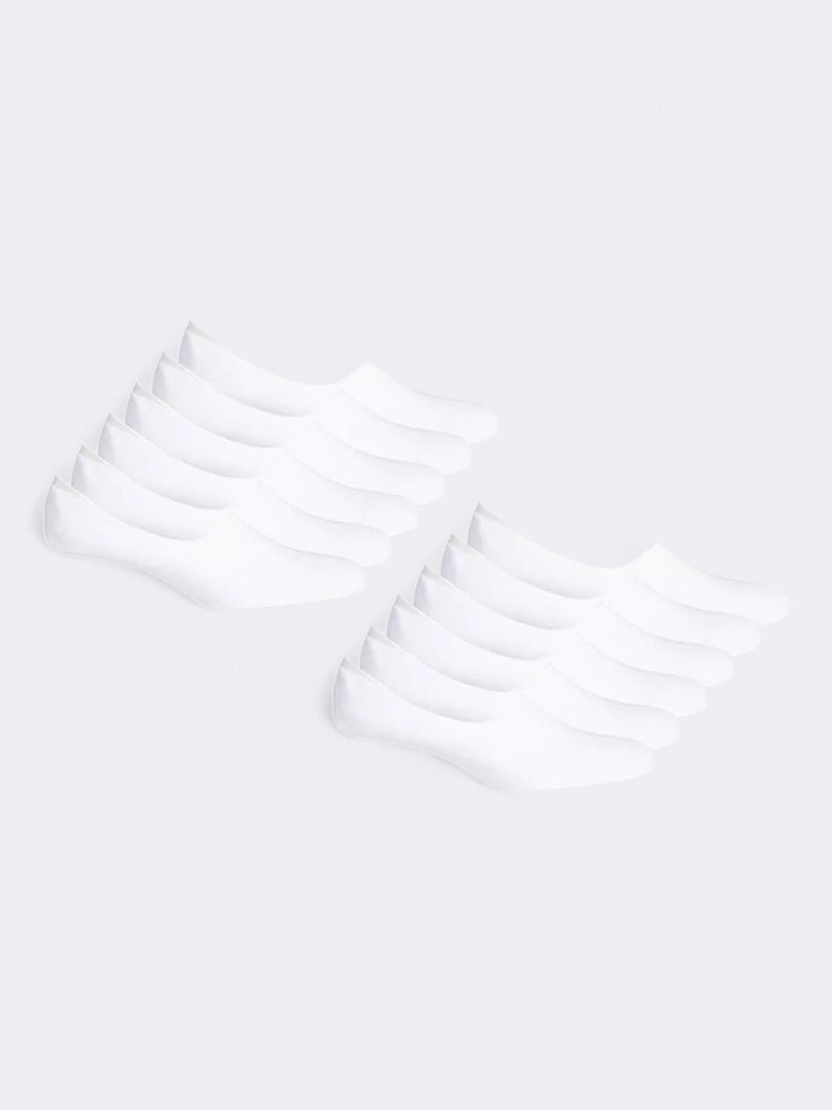 Image for Men's 12 Pairs Plain Solid Thick Low-Cut Socks,White