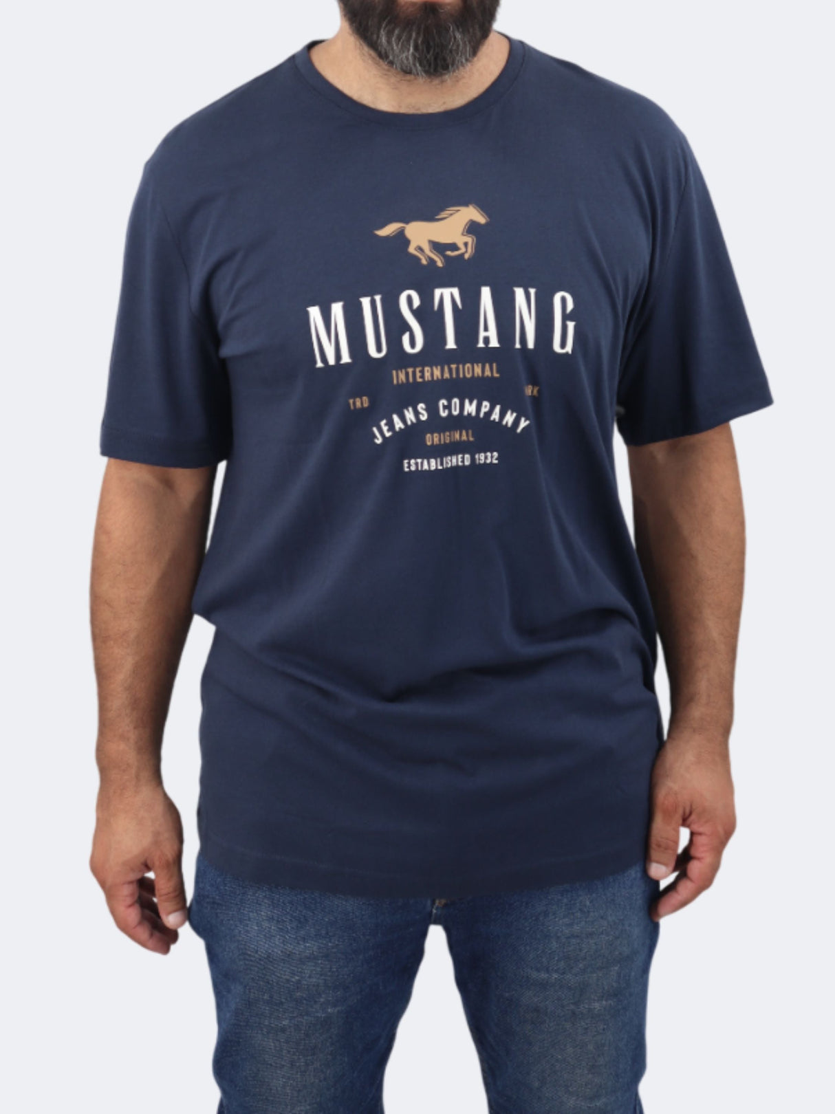 Image for Men's Printed T-Shirt,Navy