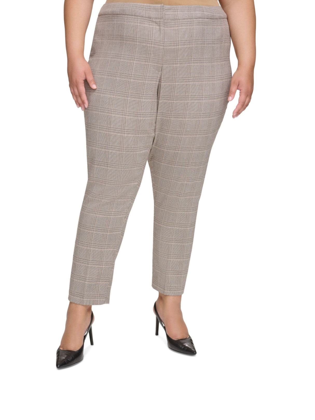Image for Women's Plaid Pant,Beige
