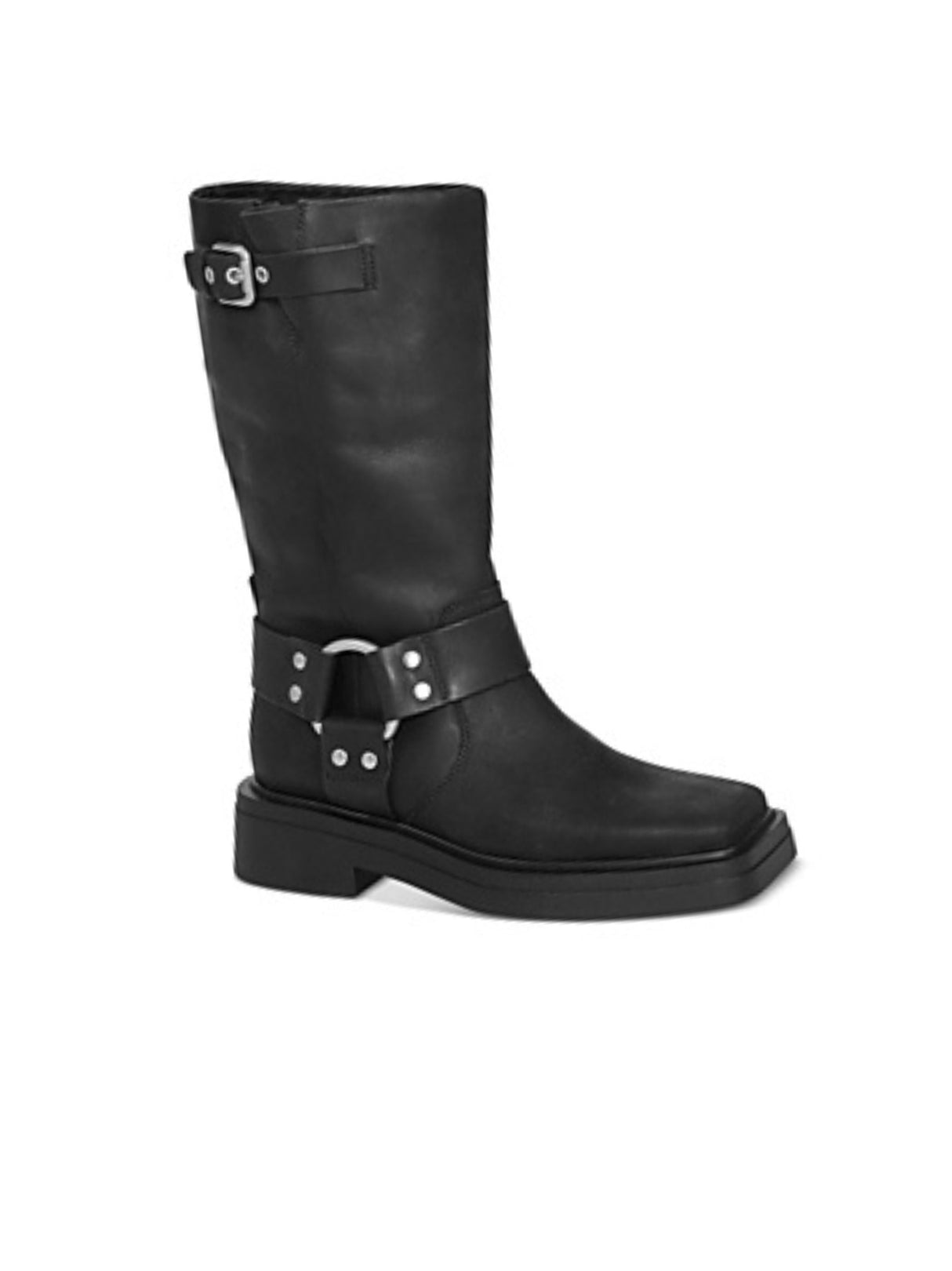Image for Women's Plain Ankle Boots Buckles,Black