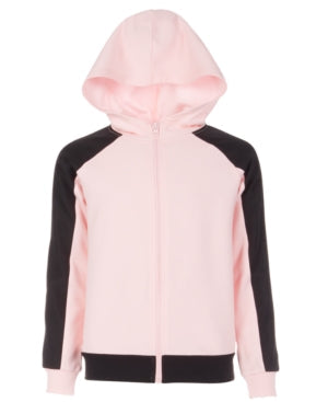 Image for Kids Girl's Striped Sleeve Side Hoodies Sweaters,Pink/Black