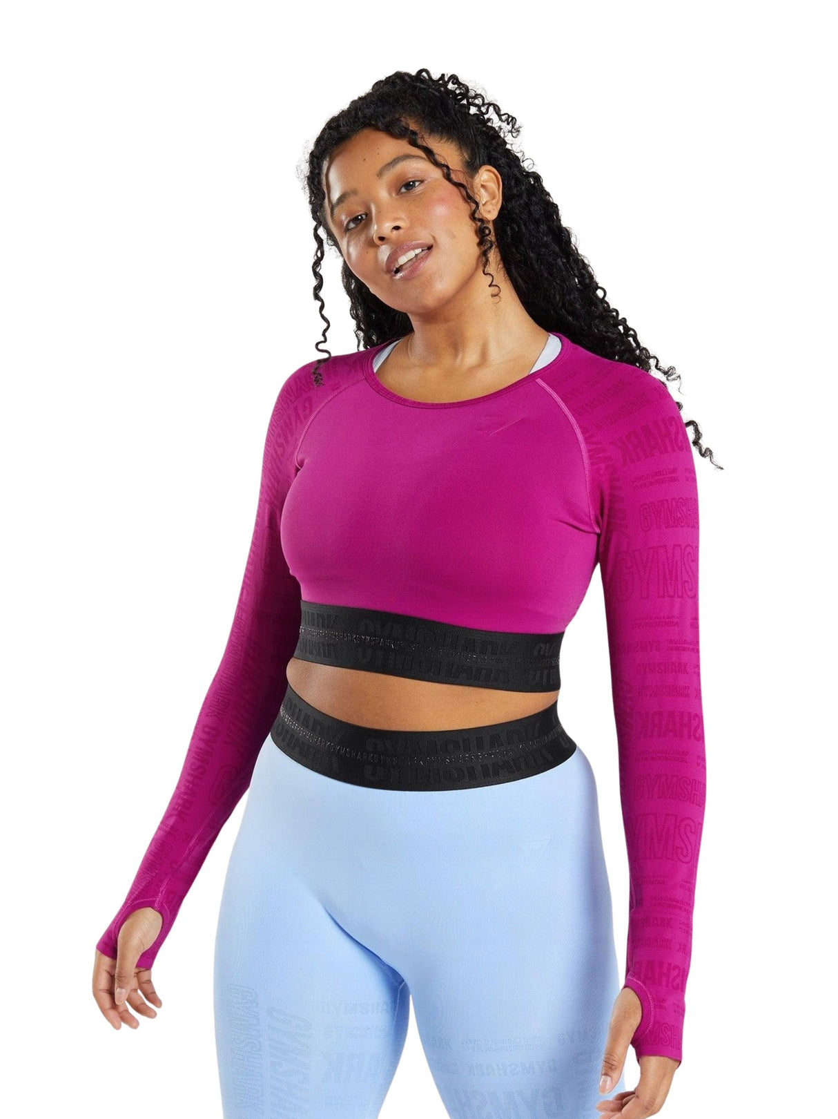 Image for Women's Brand Logo Printed Sport Top,Fuchia