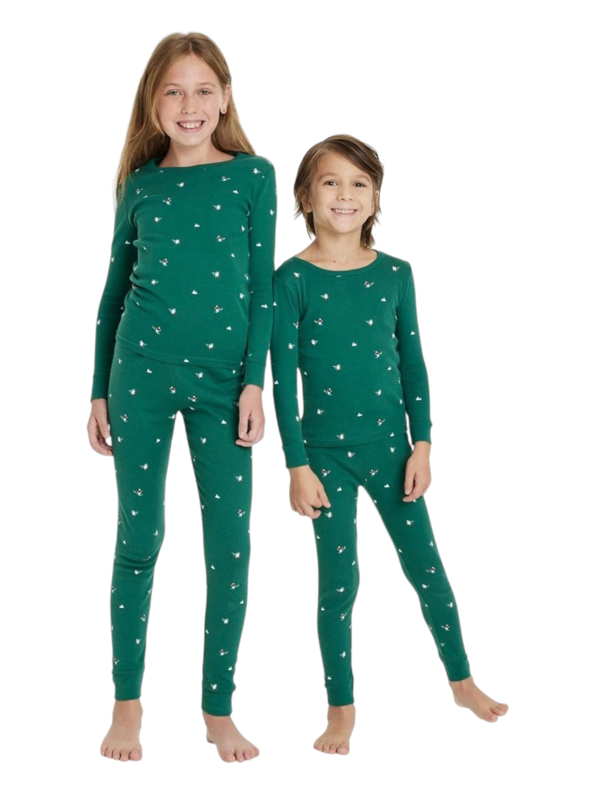 Image for Kids Girl's Printed Pajama Set,Olive