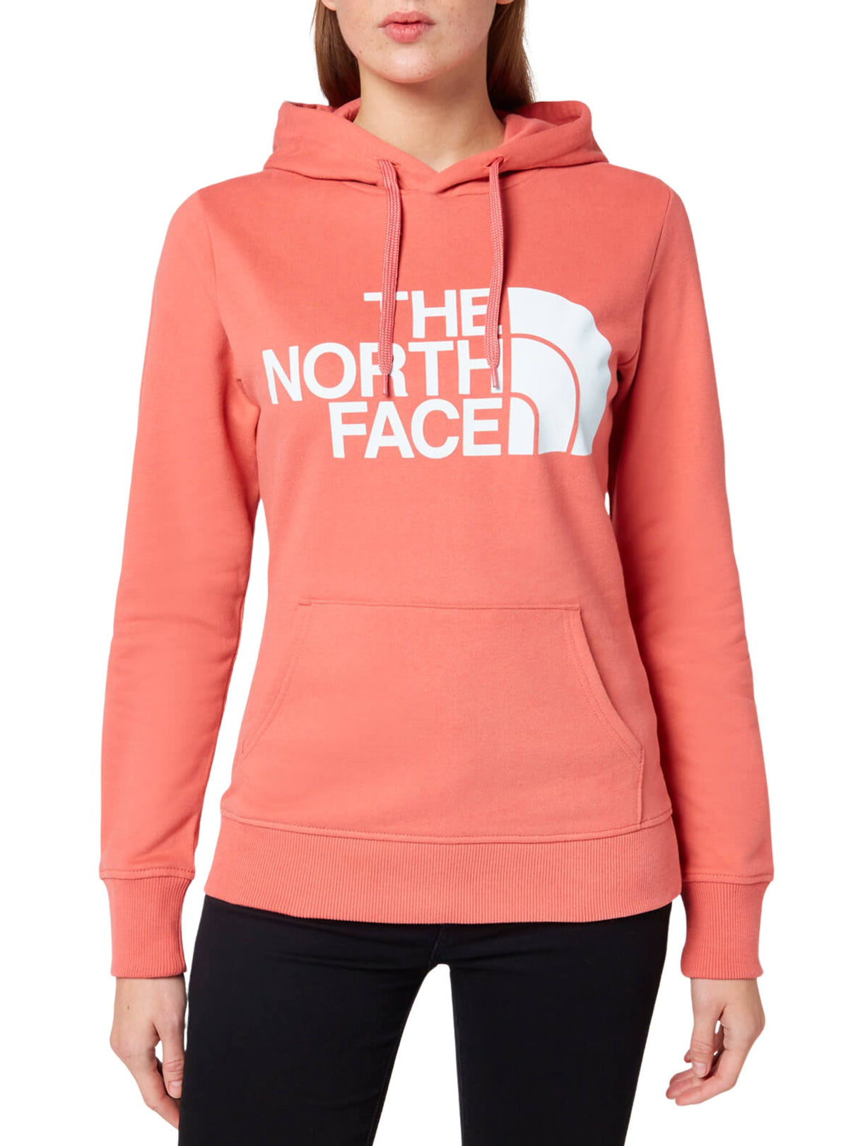 Image for Women's Brand Logo Printed Hoodies,Peach Pink