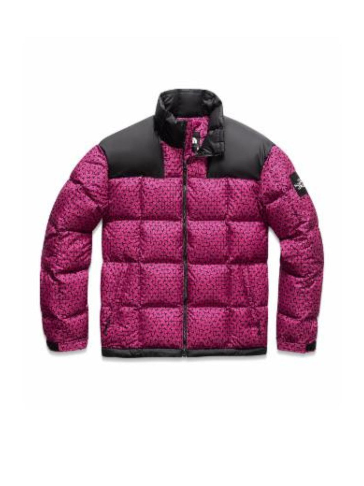 Image for Men's Quilted Jacket Two Pockets,Pink/Black