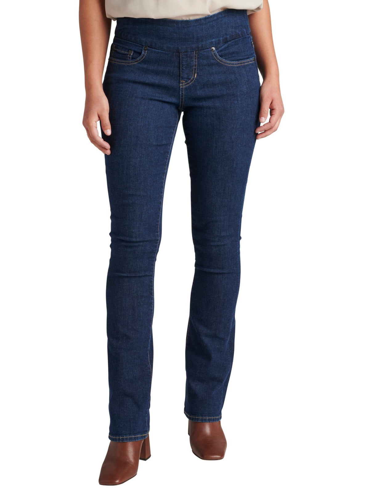 Image for Women's Plain High Rise Jeans,Blue